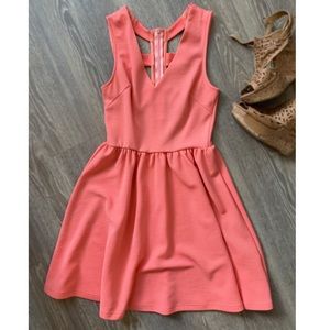 Lush Coral Mini Dress Size Small